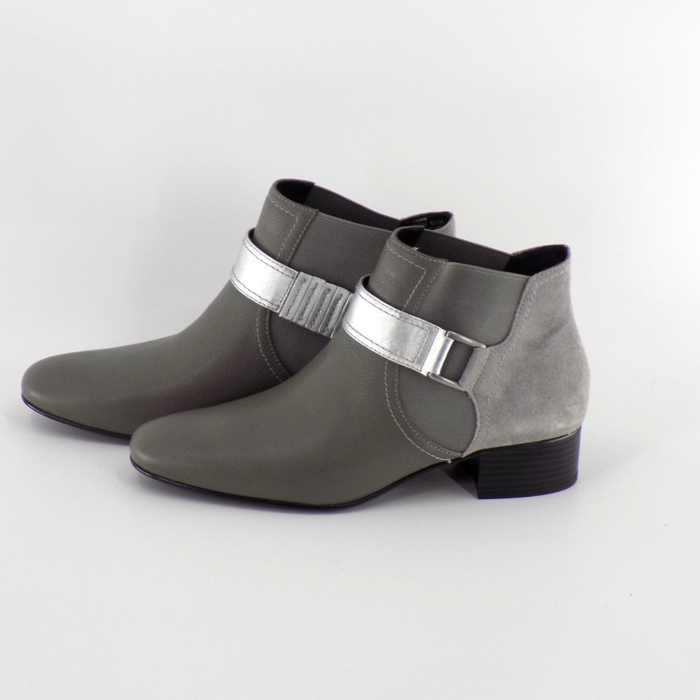LOGO by Lori Goldstein Silver and Gray Ankle Boots - Picture 3 of 13